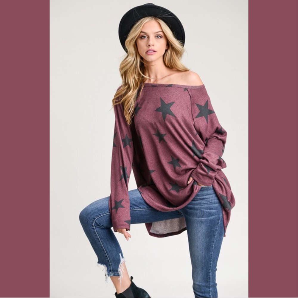 🌺🆕5⭐️Best Seller Star Oversized Top - Picture 4 of 6